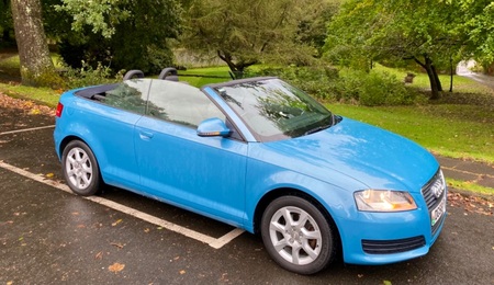 AUDI A3 TFSI CONVERTIBLE 6 SPEED 1OWNER SINCE 2013 STUNNING COLOUR GREAT VALUE FUN