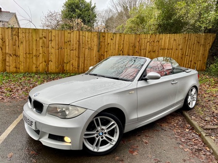 BMW 1 SERIES 118I **M SPORT CONVERTIBLE**RED LEATHER**JUST 85K HPI CLEAR**6SPD**JUST SERVICED**